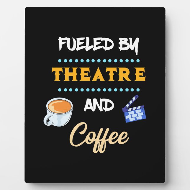 Plaque Photo Acteur alimenté par le café de théâtre (Devant)