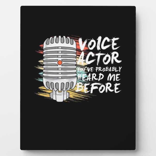 Plaque Photo Acteur vocal avant (Devant)