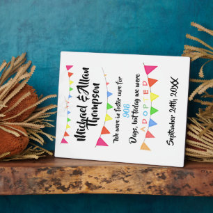 Plaque Photo Adoption From Foster Care Announcment gotcha day