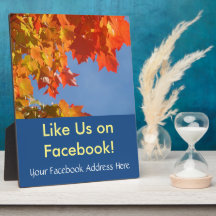 Adresse Facebook ici signe Aimez-Nous Feuilles d'a