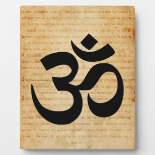 Plaque Photo Affichage du symbole Om ( Aum )
