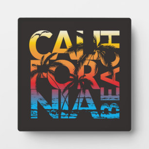 Plaque Photo Affiche de la plage de Californie