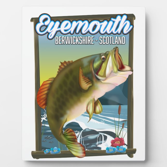 Plaque Photo Affiche de pêche d'Eyemouth Berwickshire Écosse. P (Devant)