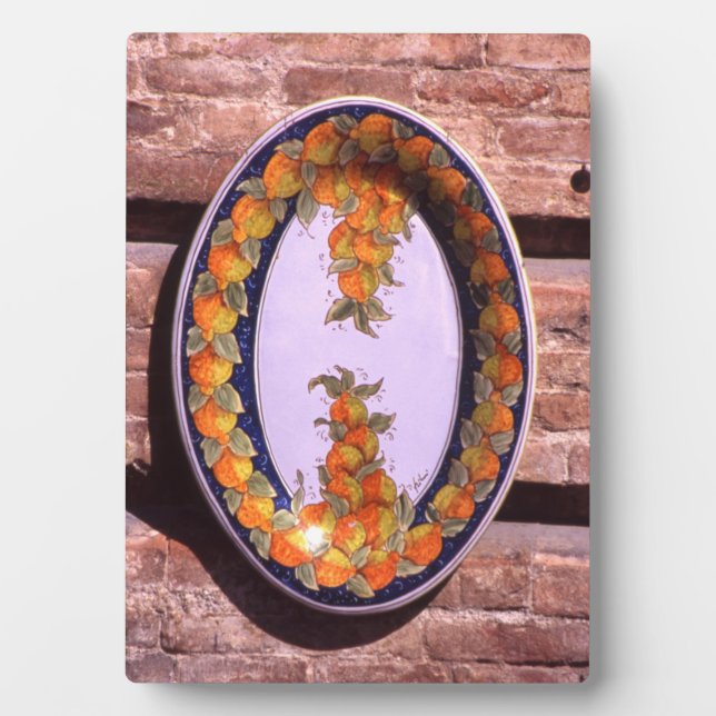 Plaque Photo Affiche de plat de service en poterie (Devant)