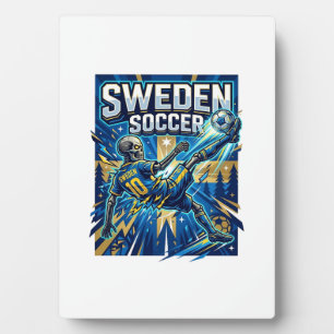 Plaque Photo Affiche de style squelette de football suédois Nat