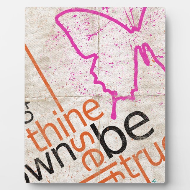 Plaque Photo Affiche motivationnelle (Devant)