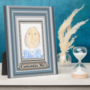 Plaque Photo Afficher l'art ou la photo de votre enfant