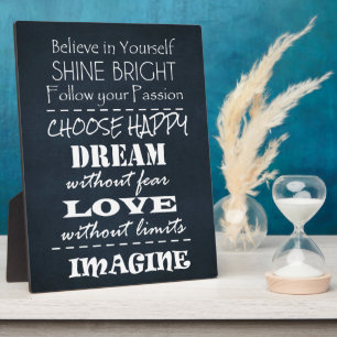 Plaque Photo Affirmations de devis motivationnelles