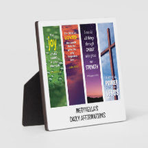 AFFIRMATIONS DE LA BIBLE chrétienne personnalisée