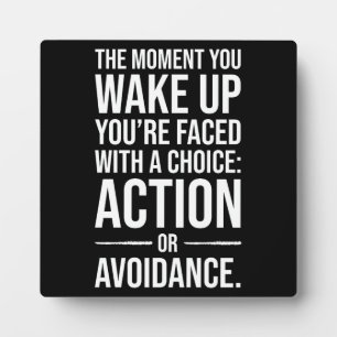 Plaque Photo Agir - Gymnase, Hustère, Motivation du succès