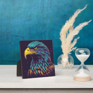 Plaque Photo Aigle Majestic aux couleurs vives