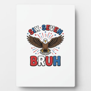 Plaque Photo Aigle Patriotique Six Sept Bruh Design Vectoriel_1