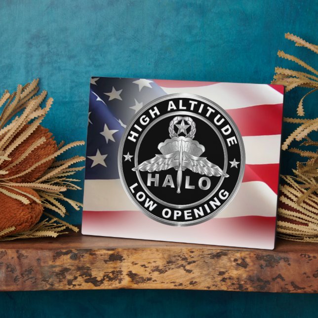 Plaque Photo Ailes à basse ouverture haute altitude (HALO) (Côté)