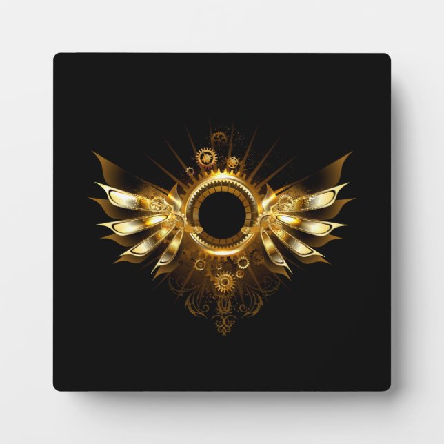 Plaque Photo Ailes de Steampunk (Devant)