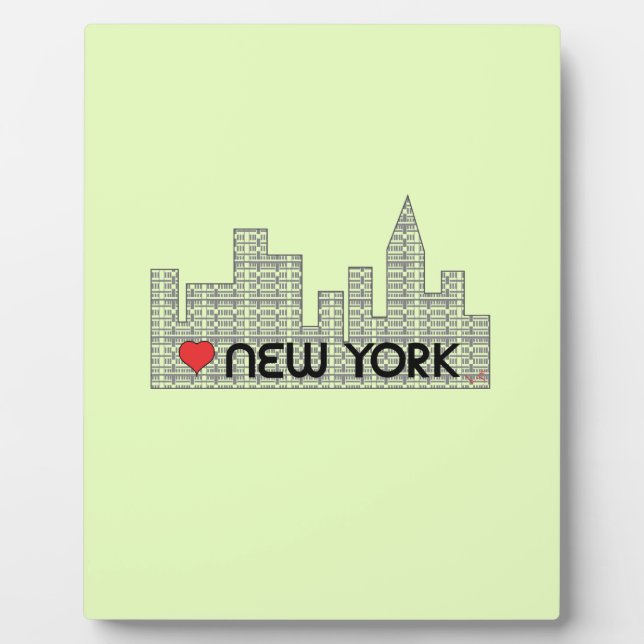 Plaque Photo Aimer NEW YORK (Devant)