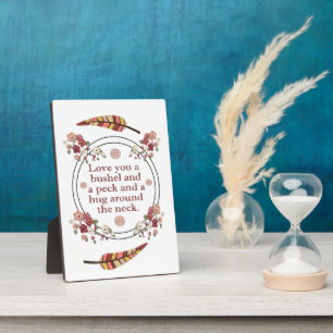 Plaque Photo Aimez-vous le boisseau et un pic