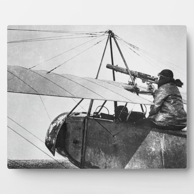 Plaque Photo Aircraft gunner during the Battle of the Marne, 19 (Devant)