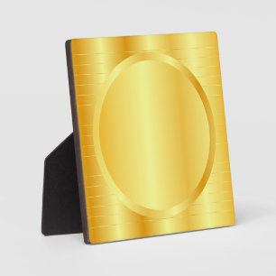 Plaque Photo Ajouter Votre Texte Gold Look Elegant Modèle tenda
