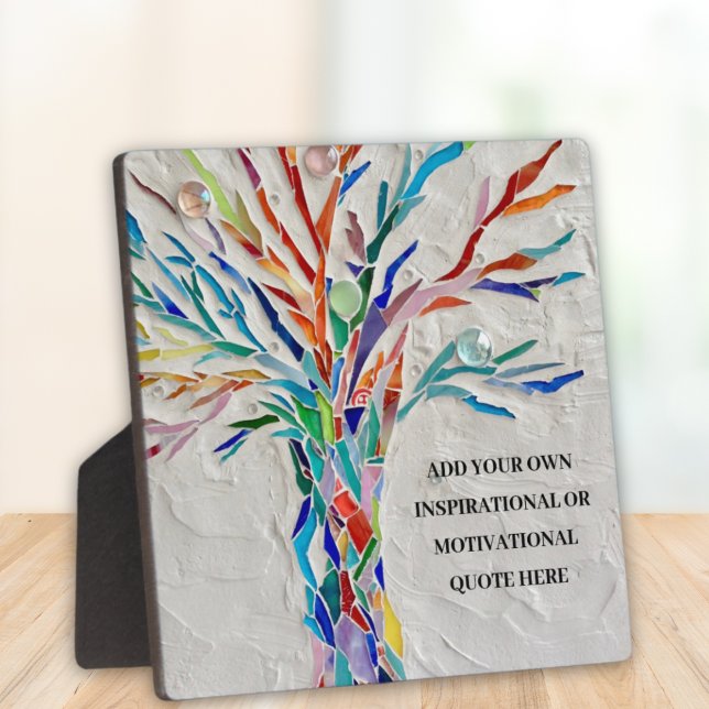 Plaque Photo Ajoutez votre propre devis de motivation inspirati (Créateur téléchargé)