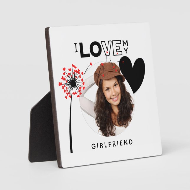 Plaque Photo Alerte de la copine HOTTEST ! Photo I Love My GF A (Recto)