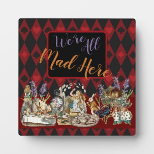 Plaque Photo Alice au pays des merveilles Mad Cheshire Chat