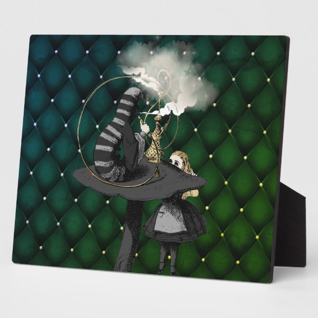 Plaque Photo Alice et Caterpillar Wonderland Tabletop (Côté)