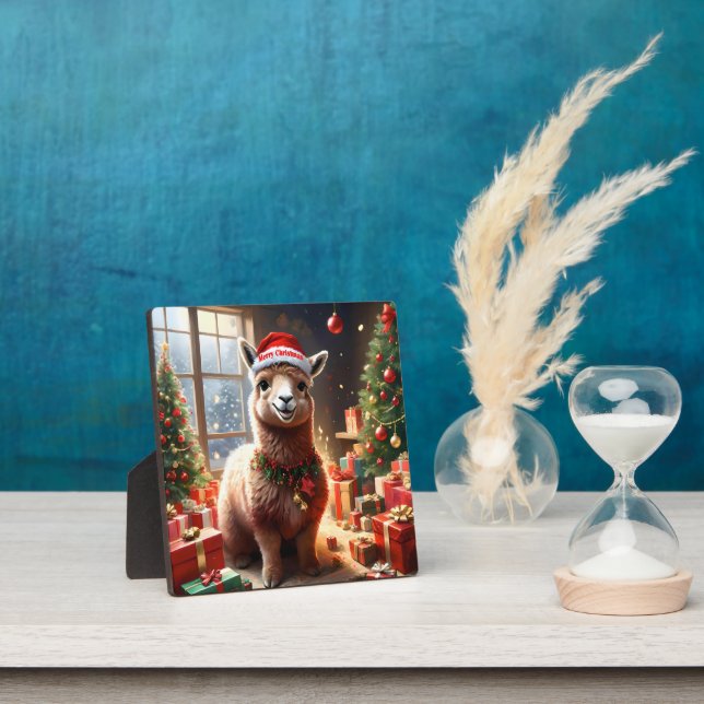 Plaque Photo "Alpaca les présents : un conte de Noël" (Insitu)