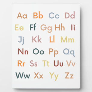 Plaque Photo Alphabet ABC Classroom Decor
