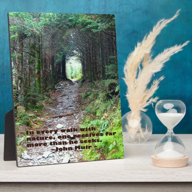 Plaque Photo Alum Cave Trail : Chaque marche avec la nature...  (Côté)