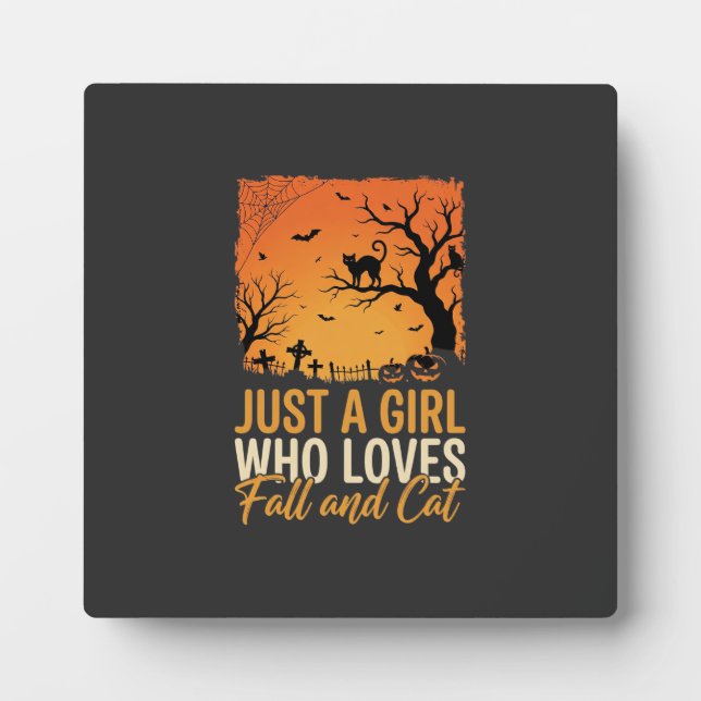Plaque Photo Amateur de chat Halloween Graphique de coucher de  (Devant)