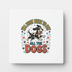 Plaque Photo Amateur de chien drôle Vintage pour chien tous les