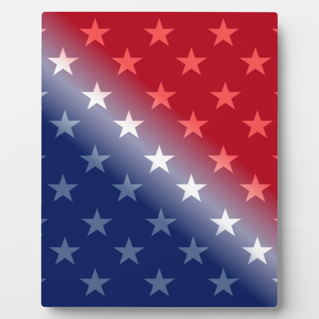 Plaque Photo amérique patriotique rouge blanc bleu (Devant)
