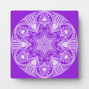 Plaque Photo Amethyst Mandala