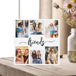 Plaque Photo Amis de l'amitié 6 Photo Collage Keepsaké Cadeau<br><div class="desc">Célébrez votre amitié avec la Plaque cadeau Friendship Friends 6 Photo Collage Keepsaké. Cette plaque personnalisée présente un collage joliment arrangé de six photos chères, capturant des moments inoubliables. Conçu à partir de matériaux de qualité, il est parfait pour l'affichage sur un bureau, une étagère ou un mur. Le design...</div>