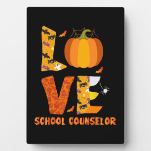 Plaque Photo Amour Amour de conseiller scolaire amusant Hallowe