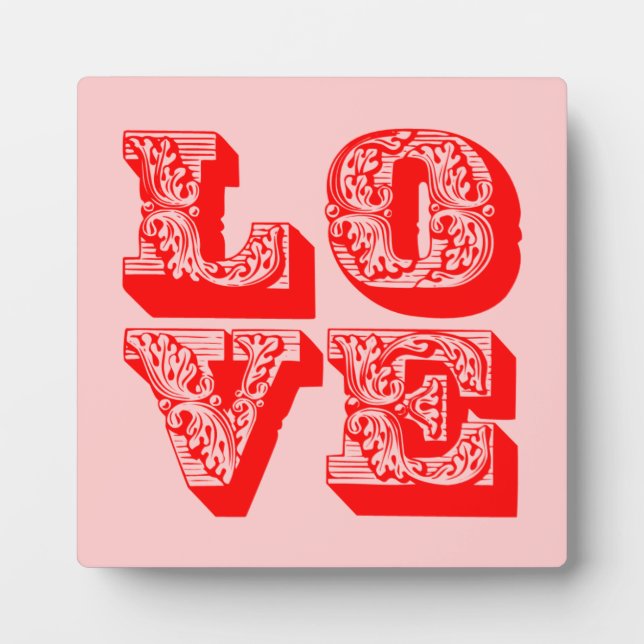 Plaque Photo AMOUR carrée (Devant)