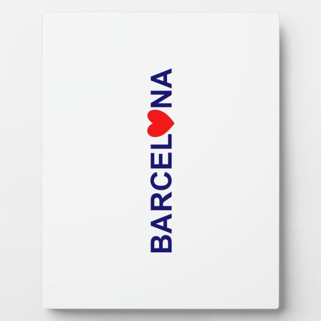 Plaque Photo Amour de Barcelone (Devant)