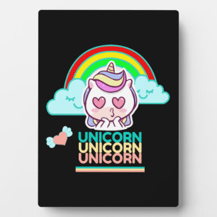 Plaque Photo Amour de licorne