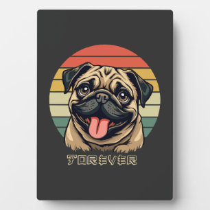 Plaque Photo Amour de Pug pour toujours � Design pour amoureux