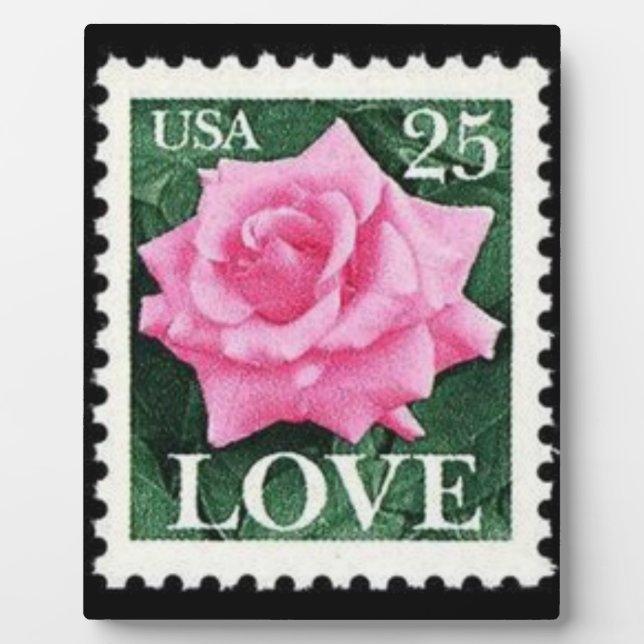Plaque Photo Amour de rose rose (Devant)