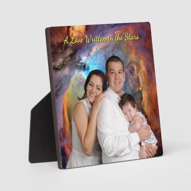 Plaque Photo Amour écrit dans les étoiles Photo Nébuleuse d'Ori (Recto)