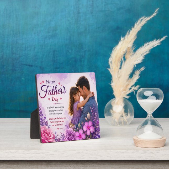 PLAQUE PHOTO AMOUR POUR PAPA DE FILLE (Insitu)