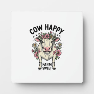 Plaque Photo Amoureux de vaches mignonnes Art animalier de ferm