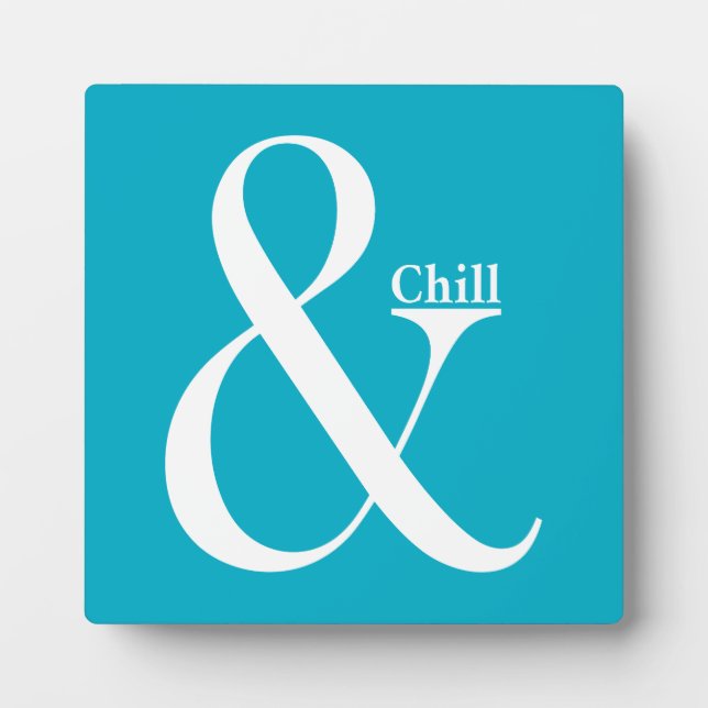 Plaque Photo Ampersand Chill (Devant)