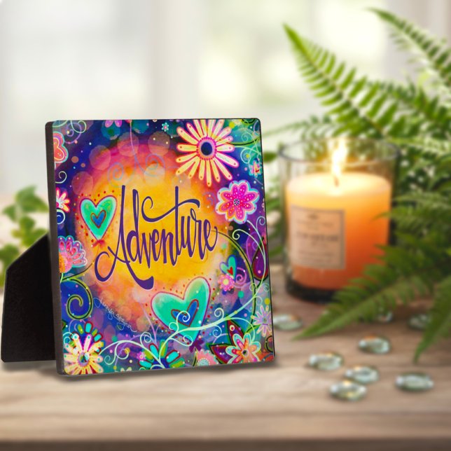 Plaque Photo Amusant Inspirational Joli Floral Aventure (Créateur téléchargé)