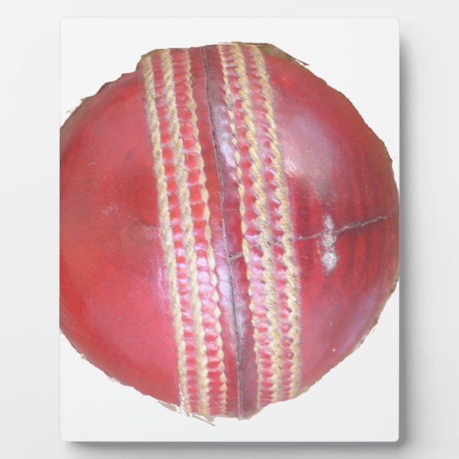 Plaque Photo Amusants Cricket Ball Design (Devant)