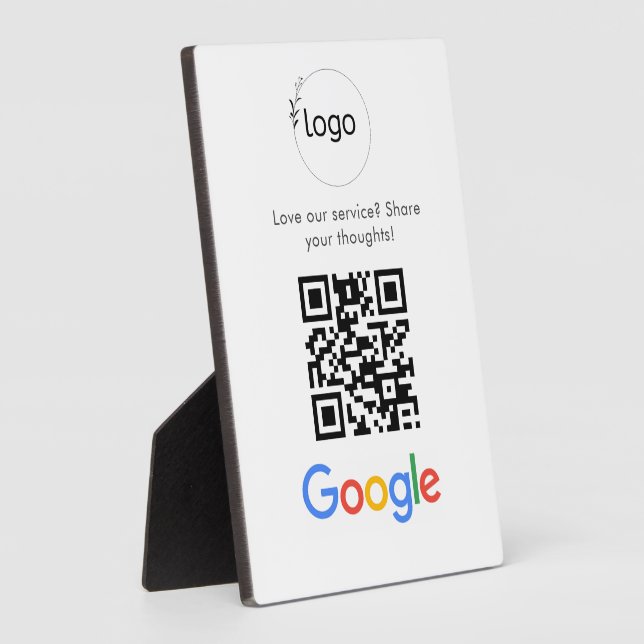 Plaque Photo Analyse de site Web des avis Google du logo d'entr (Côté)