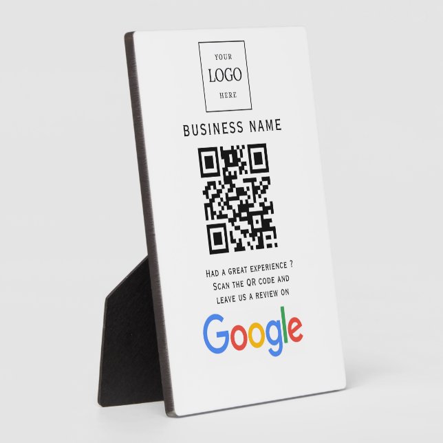 Plaque Photo Analyse du site Web des avis Google du logo de l'e (Côté)