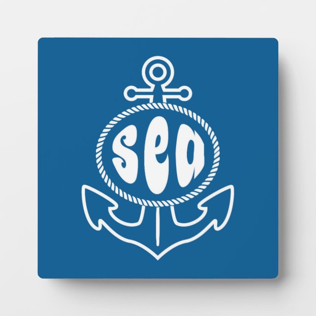 Plaque Photo Anchor and the Sea (Devant)