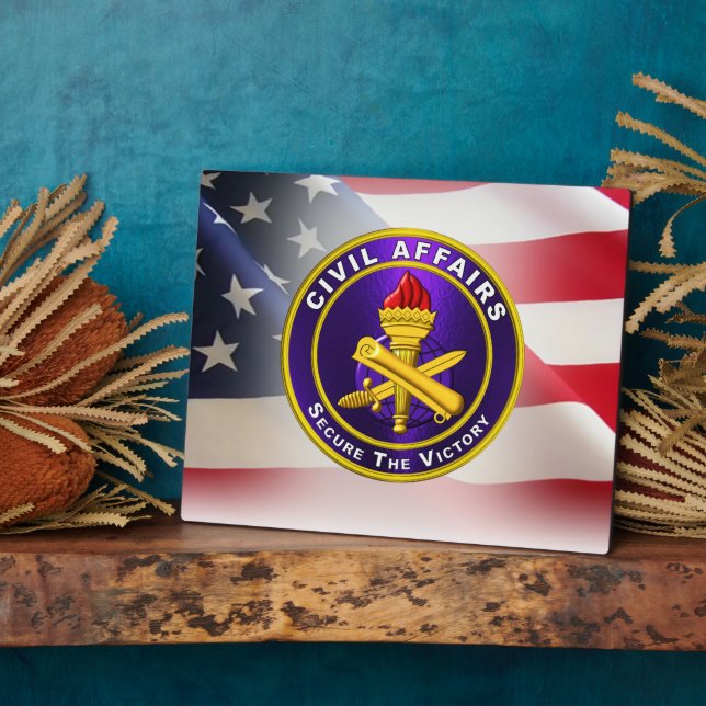 Plaque Photo Ancien combattant de l'armée des affaires civiles (Côté)